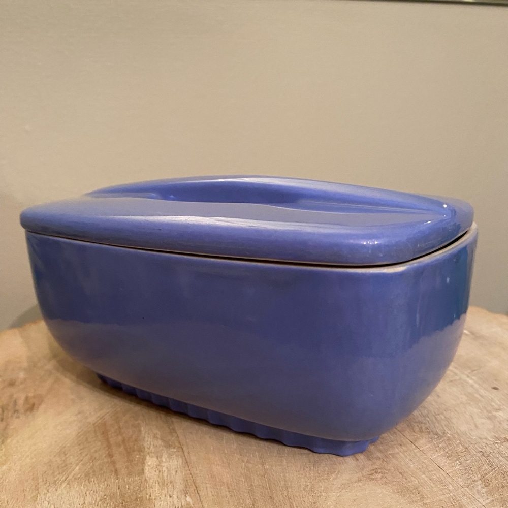 Montgomery Ward, Blue Refrigerator Ware, by Hall, Vintage